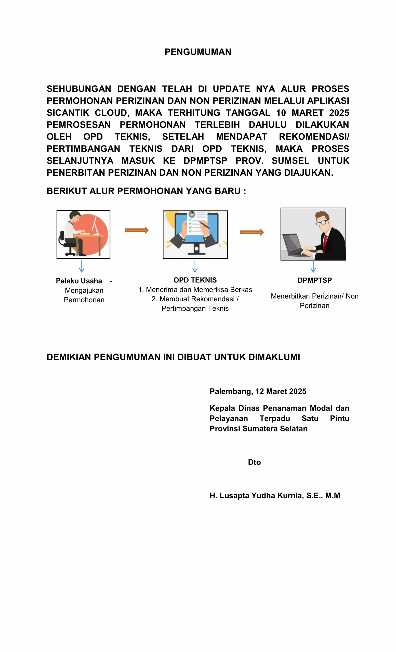 PENGUMUMAN SICANTIK CLOUD